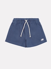New Balance Blue Small Girls Logo Shorts - Image 6 of 8