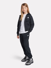 New Balance Black Kids French Terry Small Logo Joggers - Image 4 of 8