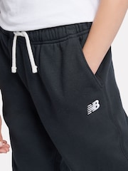 New Balance Black Kids French Terry Small Logo Joggers - Image 5 of 8