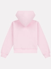 New Balance Red Small Girls Brush Back Logo Zip Hoodie - Image 2 of 3