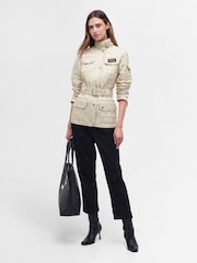 Barbour® International Cream Quilt Jacket - Image 2 of 6