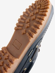 Barbour® Navy Deck Boat Shoes - Image 4 of 5