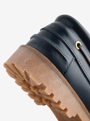 Barbour® Navy Deck Boat Shoes - Image 5 of 5