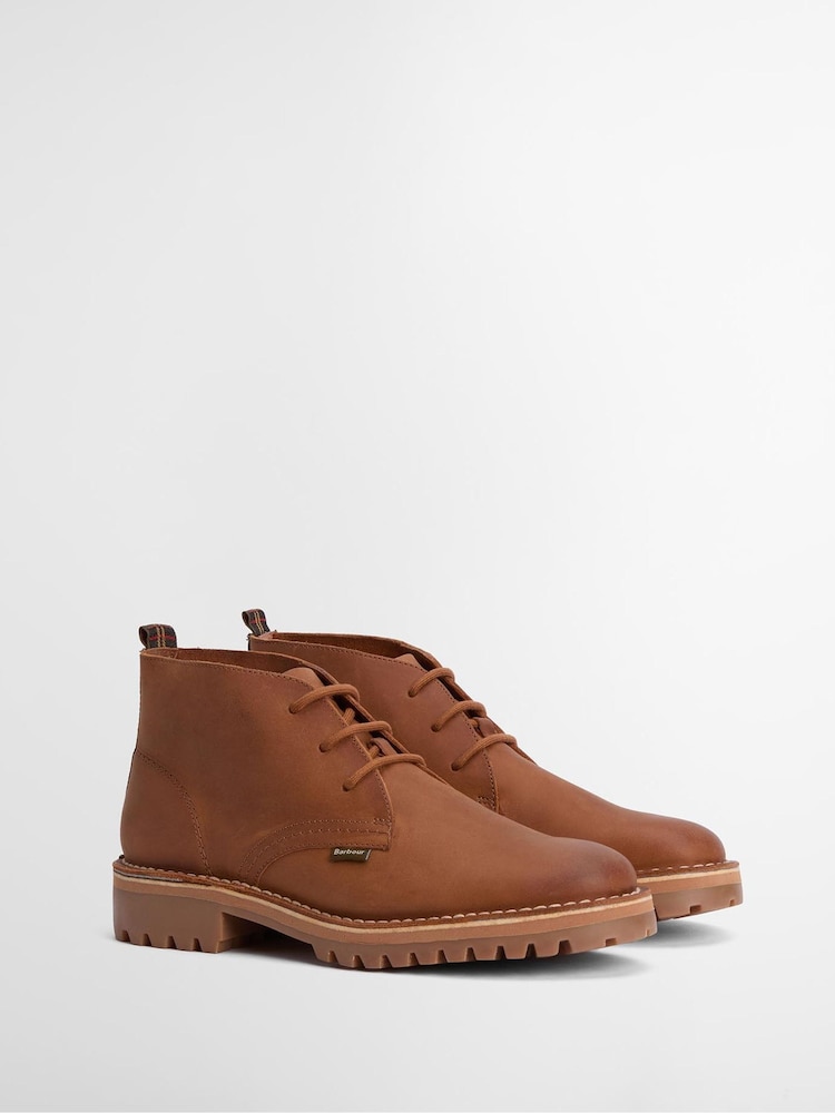 Barbour® Tan Brown Hobart Chukka Boots - Image 2 of 5