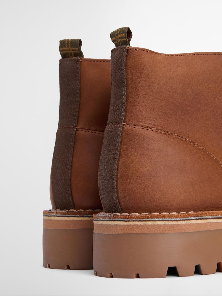 Barbour® Tan Brown Hobart Chukka Boots - Image 5 of 5