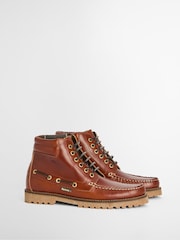 Barbour® Tan Brown Tiller Moccasin Boots - Image 1 of 7