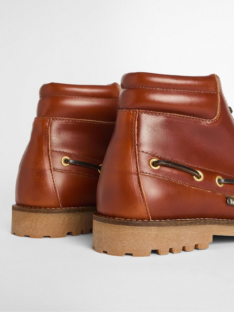 Barbour® Tan Brown Tiller Moccasin Boots - Image 4 of 7
