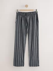 Black/Ecru Stripe Woven Pyjama Bottoms 2 Pack - Image 2 of 5