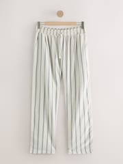 Black/Ecru Stripe Woven Pyjama Bottoms 2 Pack - Image 3 of 5