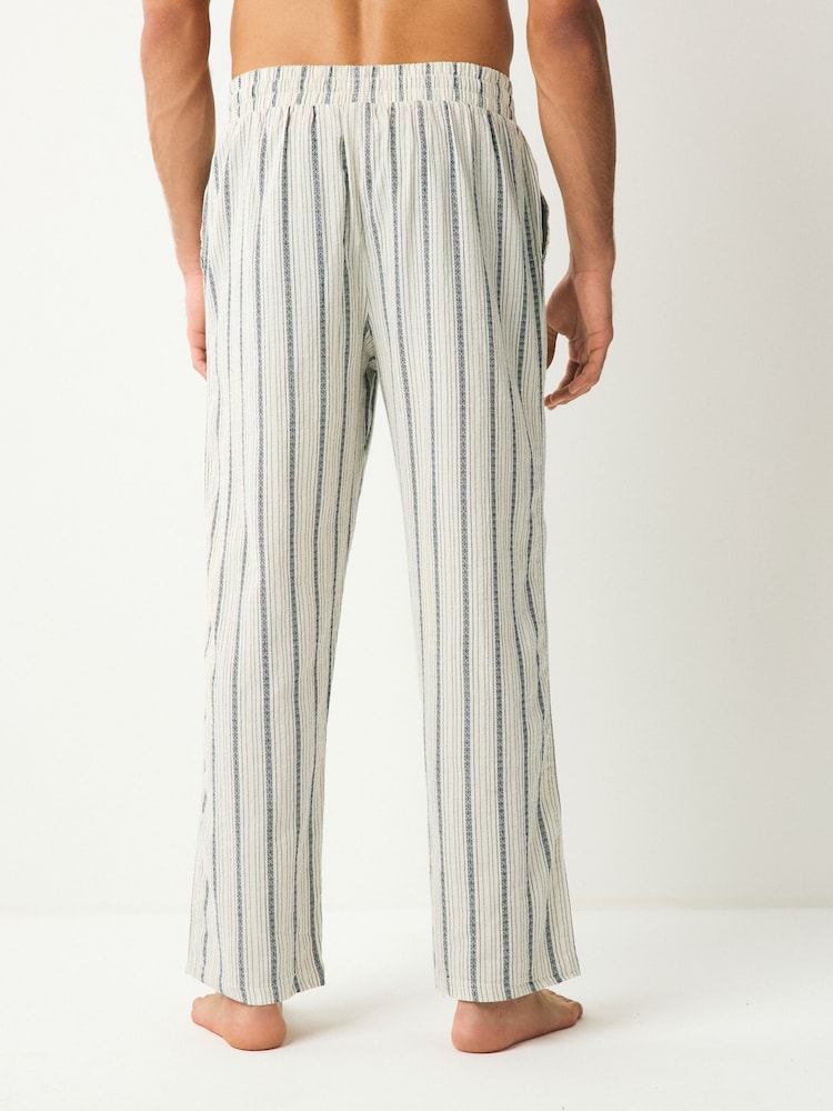 Noir/Écru rayé - Lot de 2 bas de pyjama tissés - Image 3 of 10