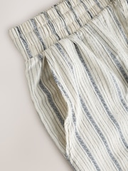 Black/Ecru Stripe Woven Pyjama Bottoms 2 Pack - Image 5 of 5