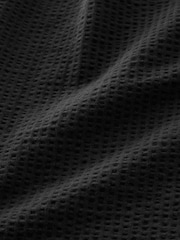 Black Jersey Textured Co-ord Shorts Set - Image 11 of 11