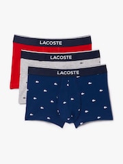 Lacoste Blue Boxers 3 Pack - Image 1 of 7