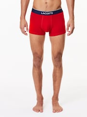 Lacoste Blue Boxers 3 Pack - Image 4 of 7