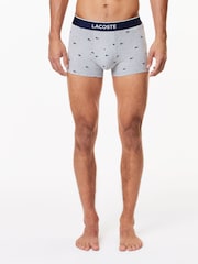 Lacoste Blue Boxers 3 Pack - Image 5 of 7