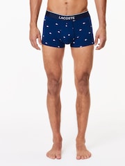 Lacoste Blue Boxers 3 Pack - Image 7 of 7