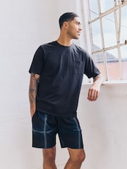 Blue/Grey Check Pyjamas Shorts 2 Pack - Image 8 of 12