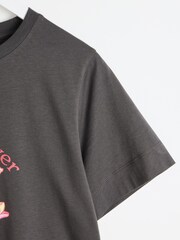 Oliver Bonas Grey Sundae Lover Graphic T-Shirt - Image 6 of 7
