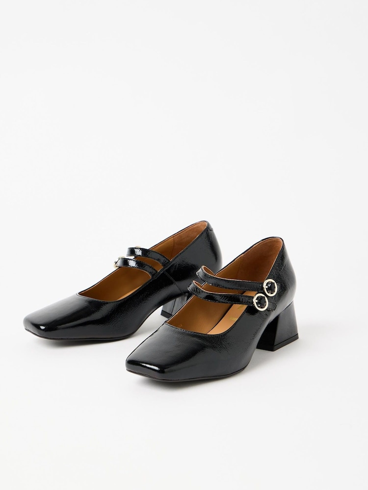 Oliver Bonas Mary Jane Patent Leather Block čevlji z visoko peto - Slika 1 iz 7