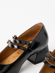 Oliver Bonas Mary Jane Patent Leather Block čevlji z visoko peto - Slika 3 iz 7