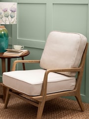 Voyage Maison Warm Wood Cream Idris Chair - Image 1 of 5