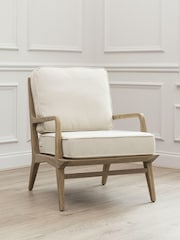 Voyage Maison Warm Wood Cream Idris Chair - Image 2 of 5
