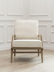 Voyage Maison Warm Wood Cream Idris Chair - Image 3 of 5