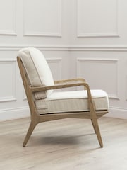 Voyage Maison Warm Wood Cream Idris Chair - Image 4 of 5