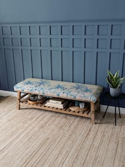 Voyage Maison Cobalt Blue Rupert Printed Bench - Image 1 of 2
