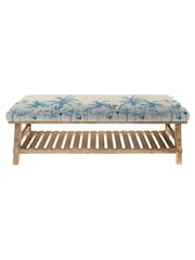 Voyage Maison Cobalt Blue Rupert Printed Bench - Image 2 of 2