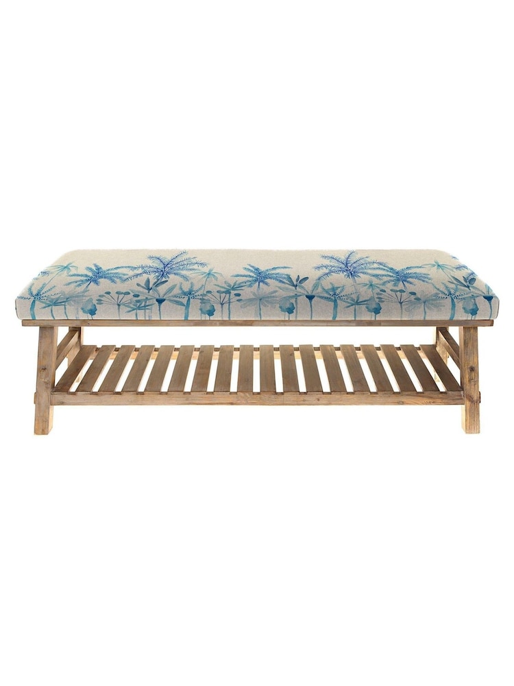 Voyage Maison Cobalt Blue Rupert Printed Bench - Image 2 of 2