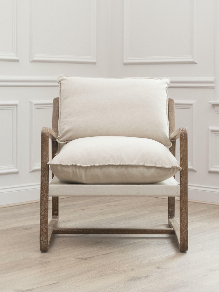 Voyage Maison Oak Cream Elias Solid Wood Rowan Chair - Image 2 of 4