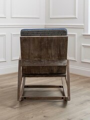Voyage Maison Blue Jonas Rocker Mango Wood Chair - Image 4 of 4