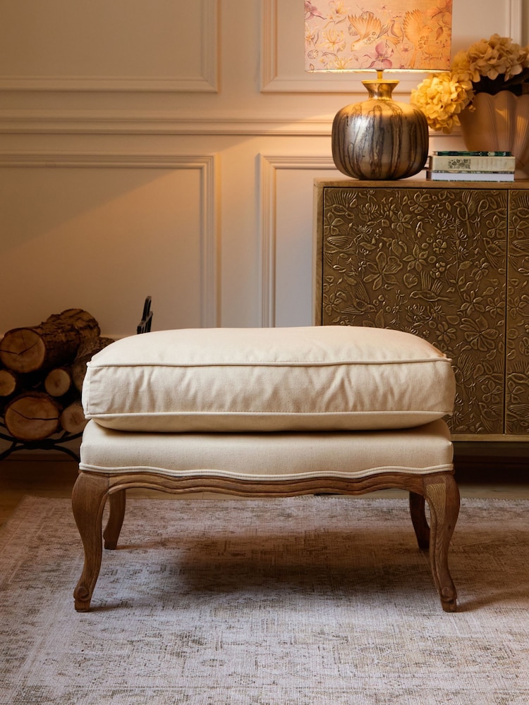 Voyage Maison Oak Brown Florence Footstool - Image 2 of 7