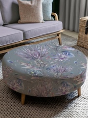 Voyage Maison Elysium Storm Purple Petra Footstool - Image 1 of 2