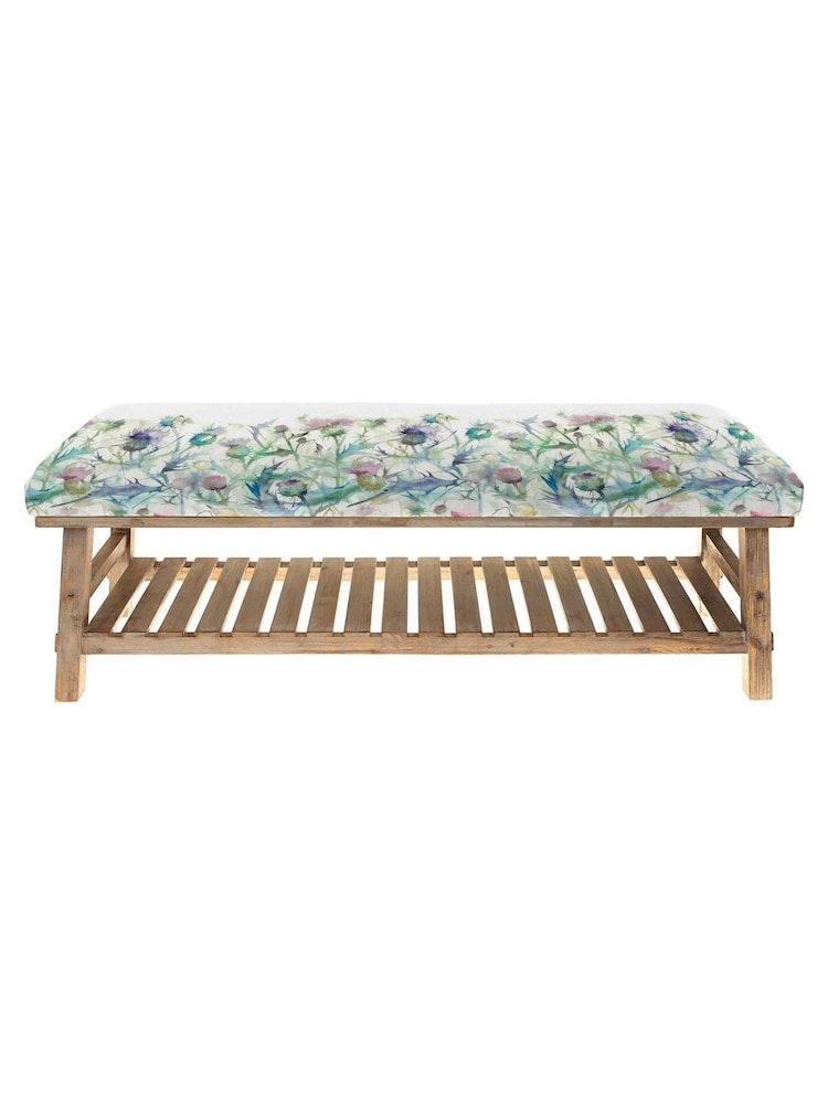 Voyage Maison Damson Bristle Green Rupert Printed Bench - Image 2 of 2