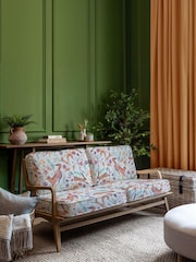Voyage Maison Linen Orange Idris 2 Seater Sofa Chair - Image 1 of 2