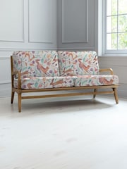 Voyage Maison Linen Orange Idris 2 Seater Sofa Chair - Image 2 of 2