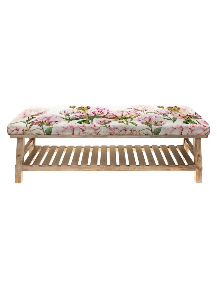 Voyage Maison Heligan Fuchsia Pink Rupert Printed Bench - Image 2 of 2