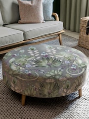 Voyage Maison Osawi Mineral Grey Petra Footstool - Image 1 of 2