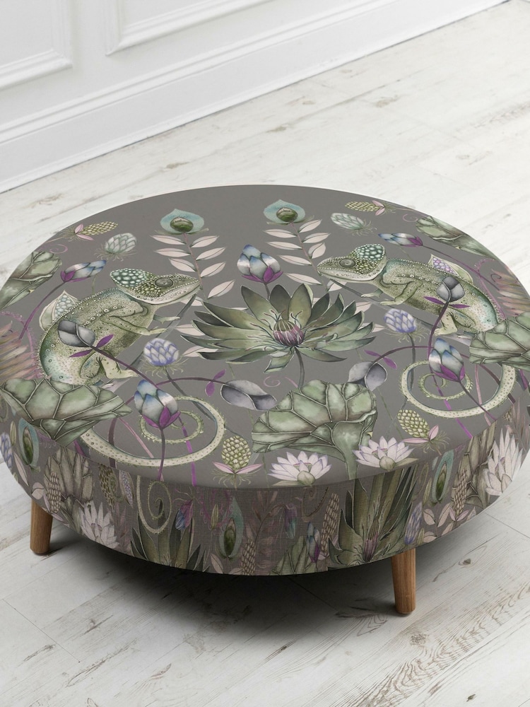 Voyage Maison Osawi Mineral Grey Petra Footstool - Image 2 of 2