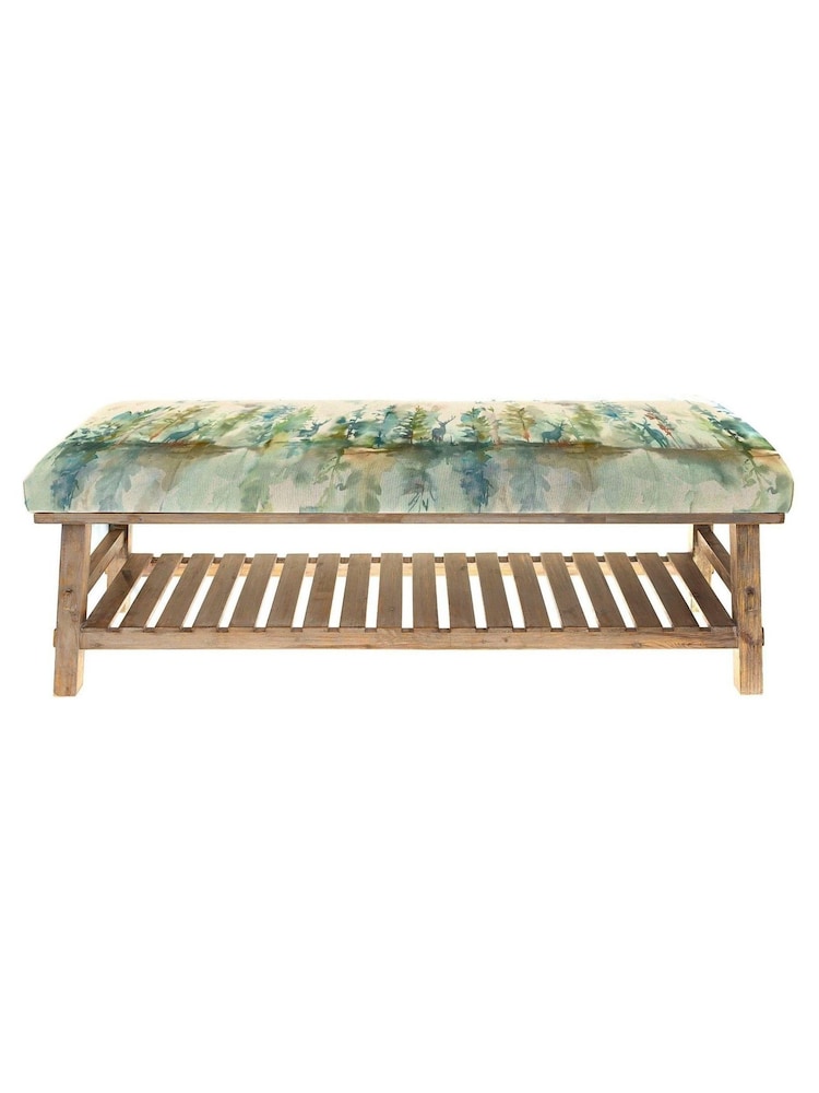 Voyage Maison Wilderness Green Rupert Printed Bench - Image 1 of 1