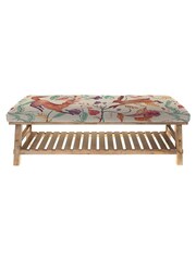 Voyage Maison Leaping Into The Fauna Linen Natural Rupert Printed Bench - Image 2 of 2