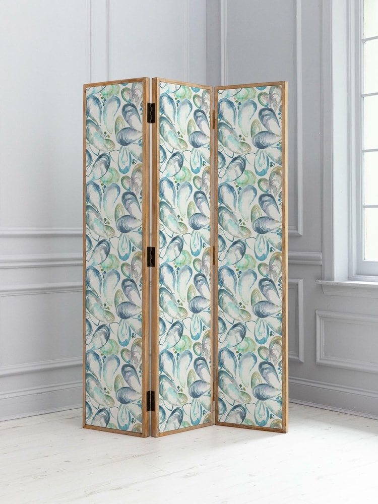 Voyage Maison Marine Blue Mussel Shells Room Divider - Image 2 of 3