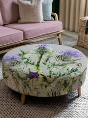 Voyage Maison Penton Damson Purple Petra Footstool - Image 1 of 2