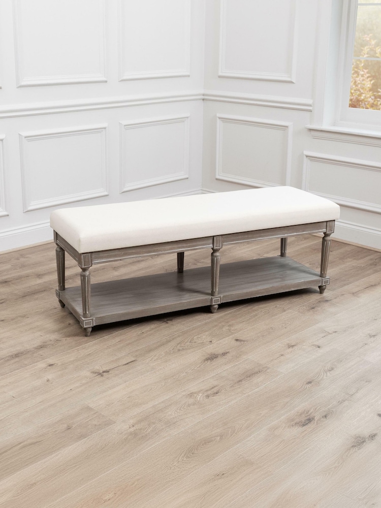 Voyage Maison Stone Cream Matilda Long Bench - Image 5 of 5
