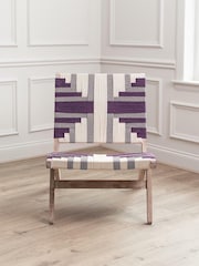 Voyage Maison Plum Purple Manali Woven Chair - Image 2 of 4