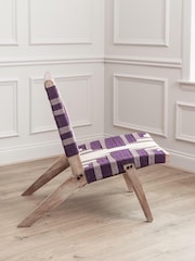 Voyage Maison Plum Purple Manali Woven Chair - Image 3 of 4