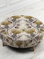 Voyage Maison Varys Gold Cream Petra Footstool - Image 2 of 2