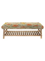Voyage Maison Delamere Natural Orange Rupert Printed Bench - Image 2 of 2